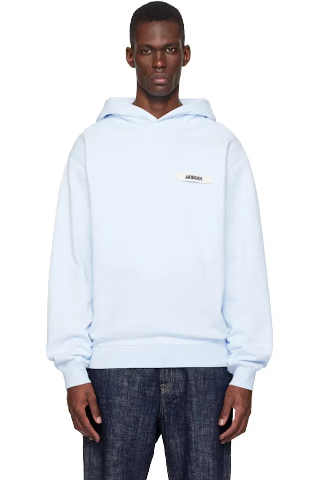 Синяя толстовка с капюшоном The Gros Grain Jacquemus