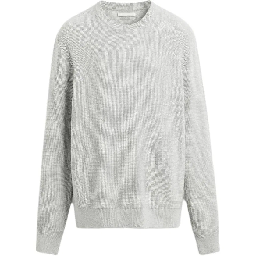 Мужской свитер с круглым вырезом, серый, ZARA
