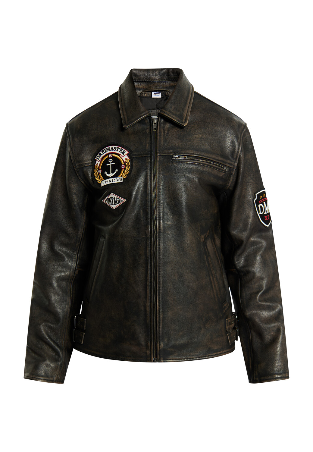 

Кожаная куртка DreiMaster Jacke, черный