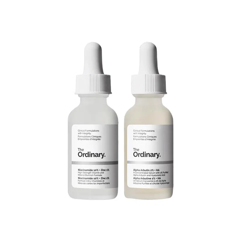 Набор сывороток The Ordinary 10% Niacinamide + 2% Arbutin, 30 мл+30 мл, The Ordinary