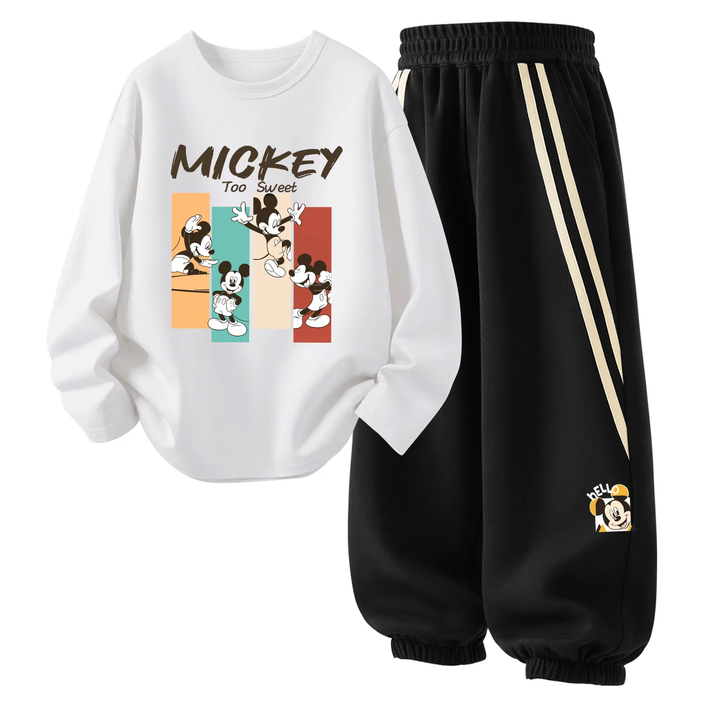 Детский спортивный комплект с принтом Dido+Demi K_Right Lower Black, Disney, Black
