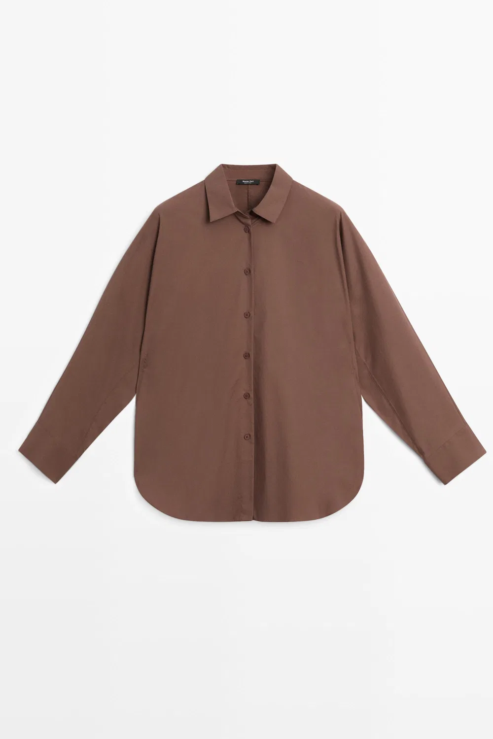 Рубашка Massimo Dutt Cotton Poplin, коричневый — фото 2