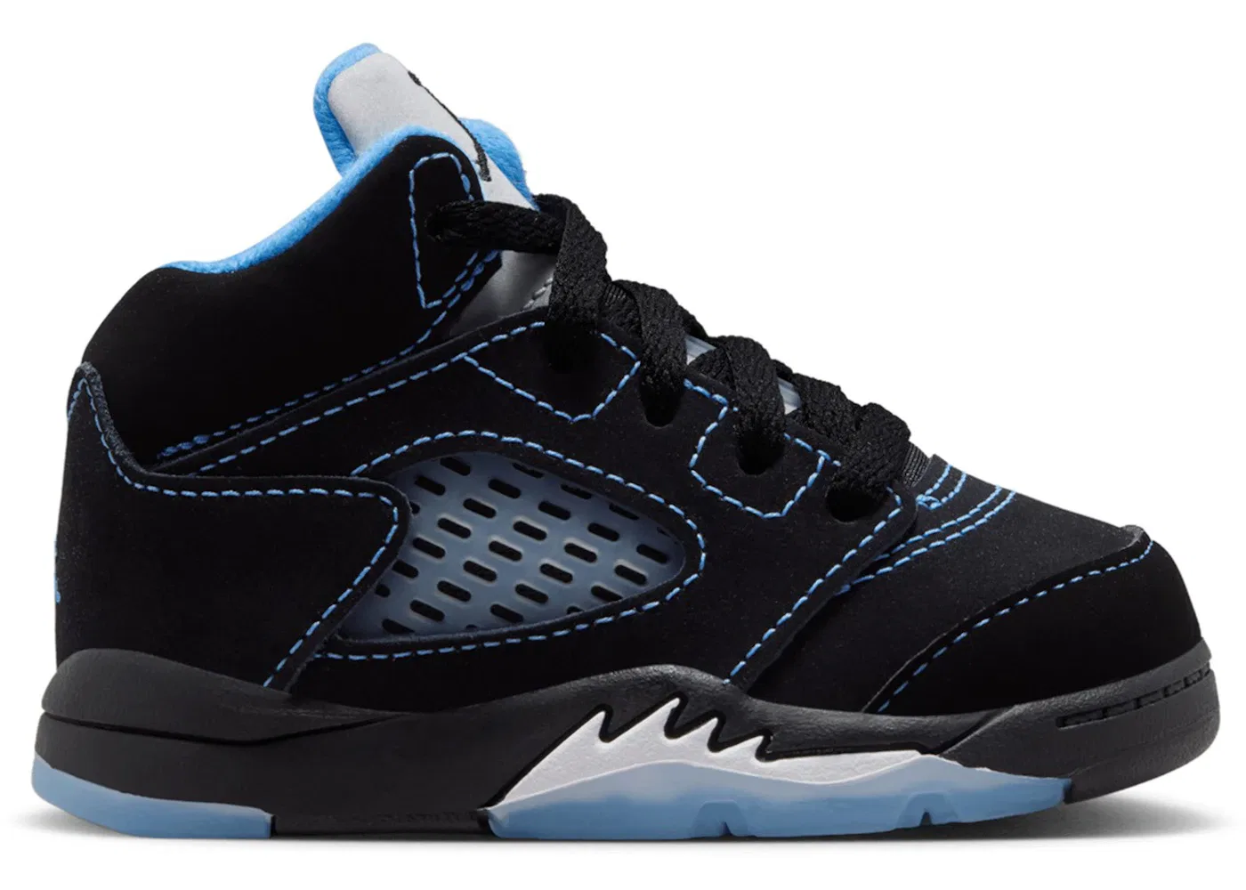 Детские кроссовки с ретро-дизайном Jordan 5 Retro Jordan, Black/University Blue/White