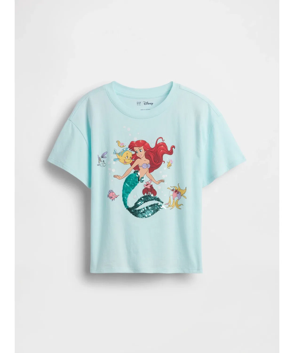 Детская футболка с длинным рукавомс принтом GapKids × Disney Blue GAP