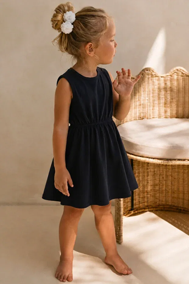 Детское платье для девочек хлопковое Parla Kids, Anthracite