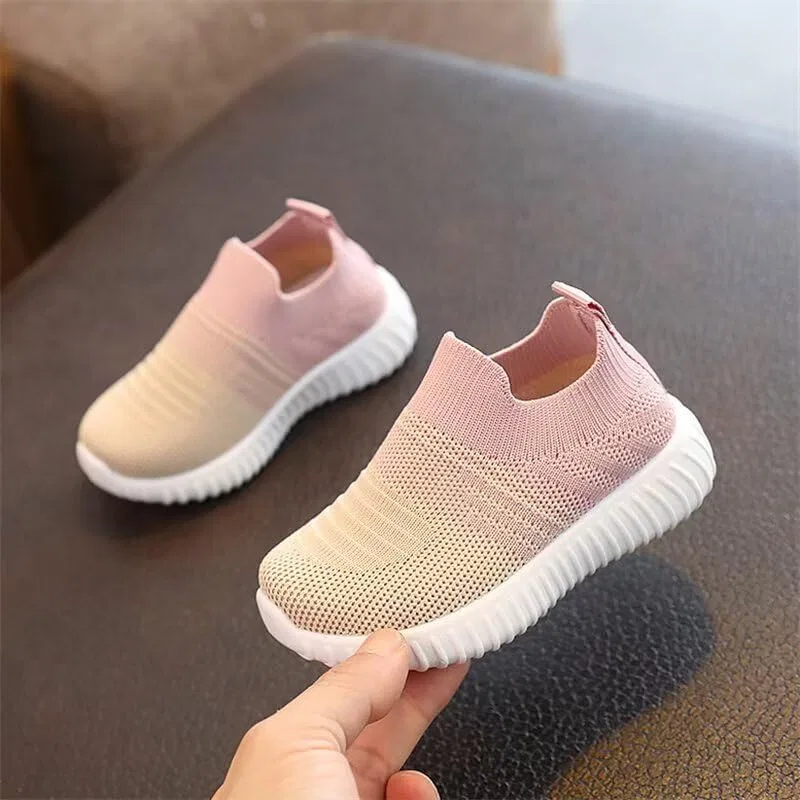 Детские дышащие кроссовки для бега Zonkacen, Pink — фото 2