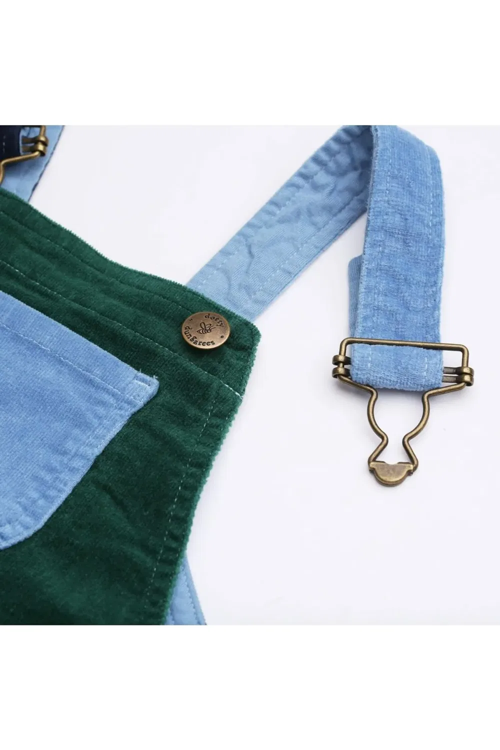 Детское платье из вельвета с пэчворком Blackthorn, Dotty Dungarees, Multi — фото 3