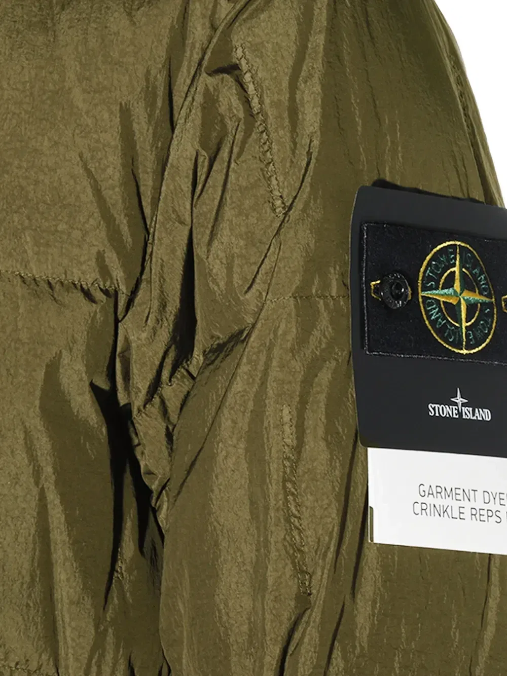 Стеганая куртка Crinkle Reps NY Stone Island, зеленый — фото 3