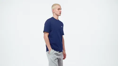 Мужская футболка с круглым вырезом Trefoil Essentials Adidas Originals, Night Indigo — фото 2