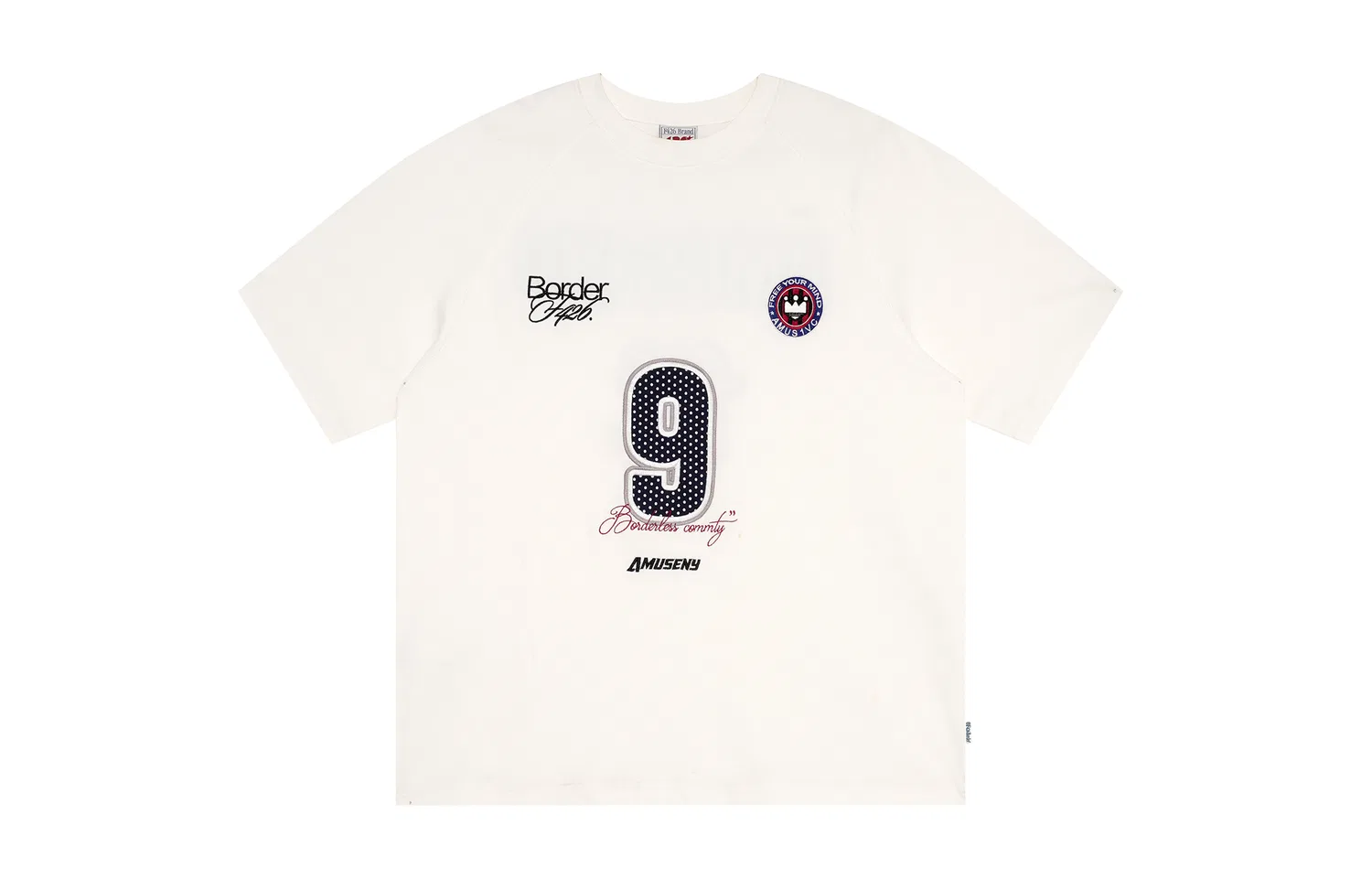 Детская футболка с круглым вырезом свободного кроя F426, Navy Blue — фото 4