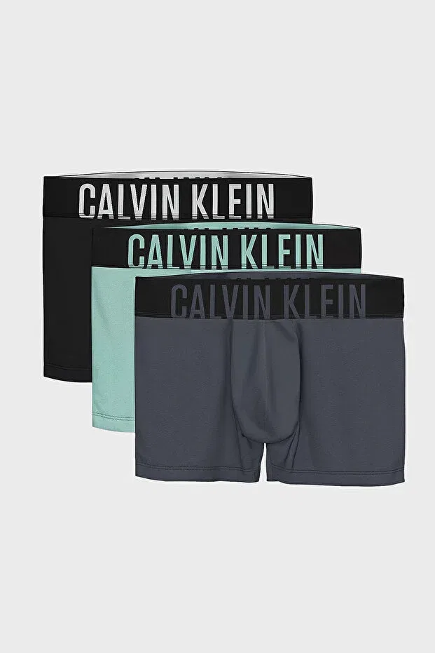 Мужские боксеры с принтом комплект 3 шт Calvin Klein, Black/Aerial/Turbulence