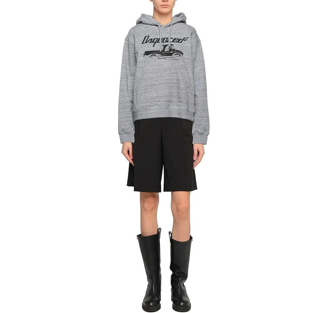 Женский свитшот с принтом грузовика Dsquared2, Gray — фото 2