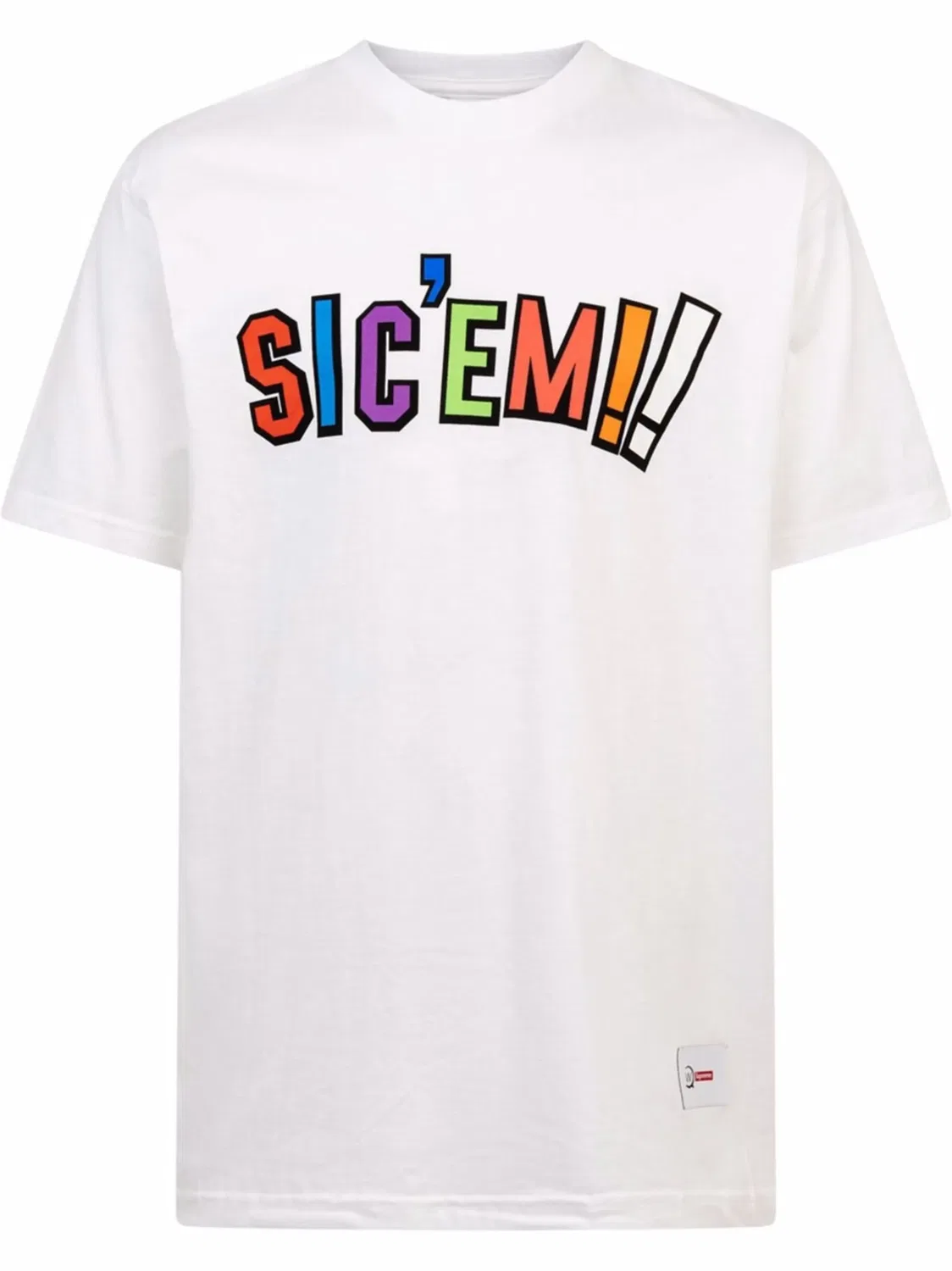 Футболка Sic'Em с круглым вырезом Supreme, белый