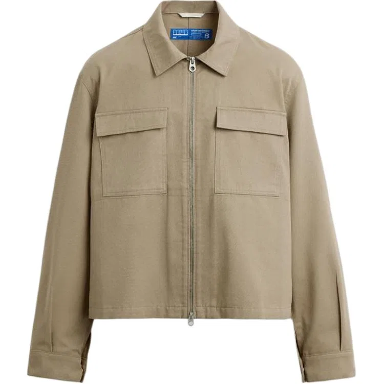 Мужское пальто-куртка с лацканами Light Umber, ZARA, Light Umber