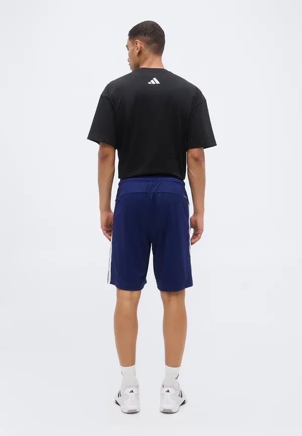 Спортивные шорты Workout Essentials Base 3 Stripes 9 дюймов Adidas Performance, белый/темно-синий — фото 3