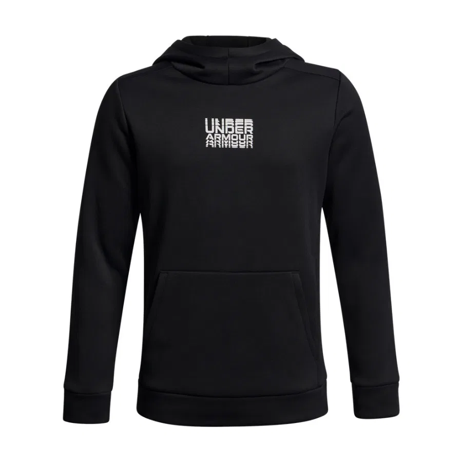 Детский свитшот с капюшоном Under Armour Ua Armour Flc Retro, Черно-белый