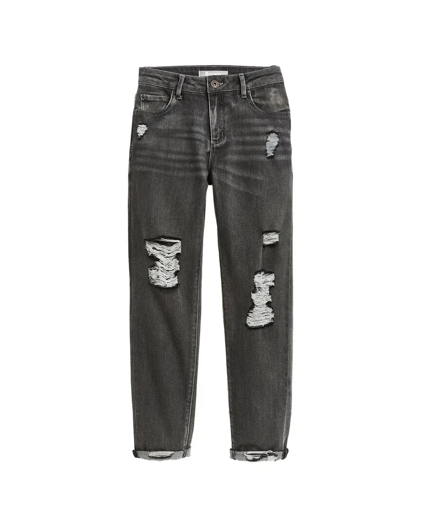 Детские брюки с потертостями Tractr Jeans Destructed Weekender, серый