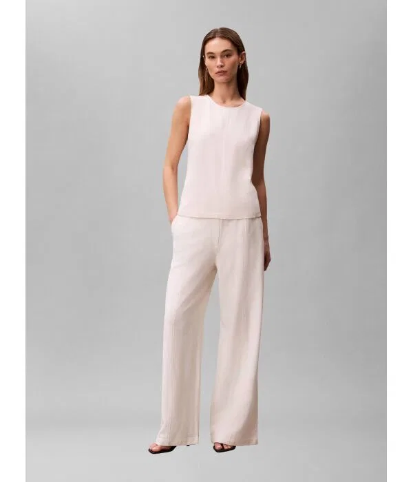 Женский топ Regular Fit Heavy Calvin Klein, Écru — фото 2