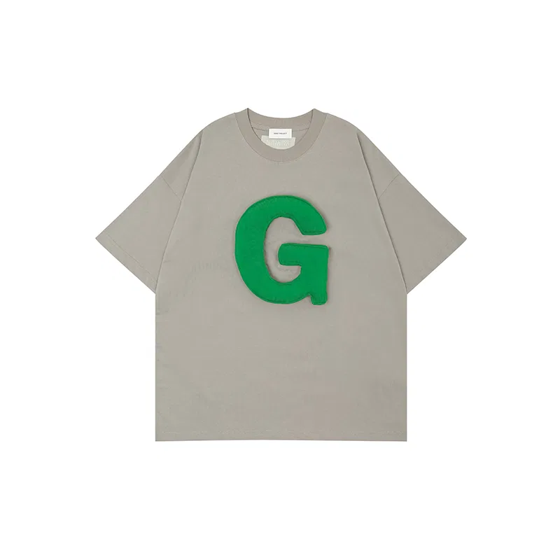 Детская футболка с круглым вырезом, средней плотности, Light Gray 25007, SQQZ Project