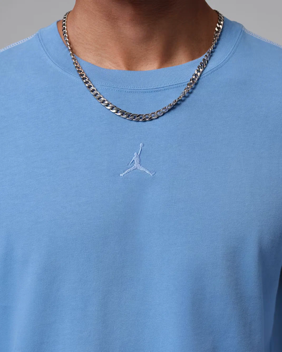 Мужская плотная футболка с коротким рукавом Jordan Flight, Blue Beyond/Sail/Blue Beyond — фото 4
