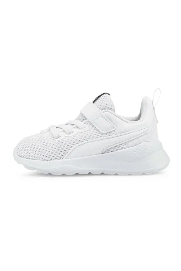 Детские кроссовки для девочек текстильные Anzarun Lite Ac Inf Puma, White — фото 2