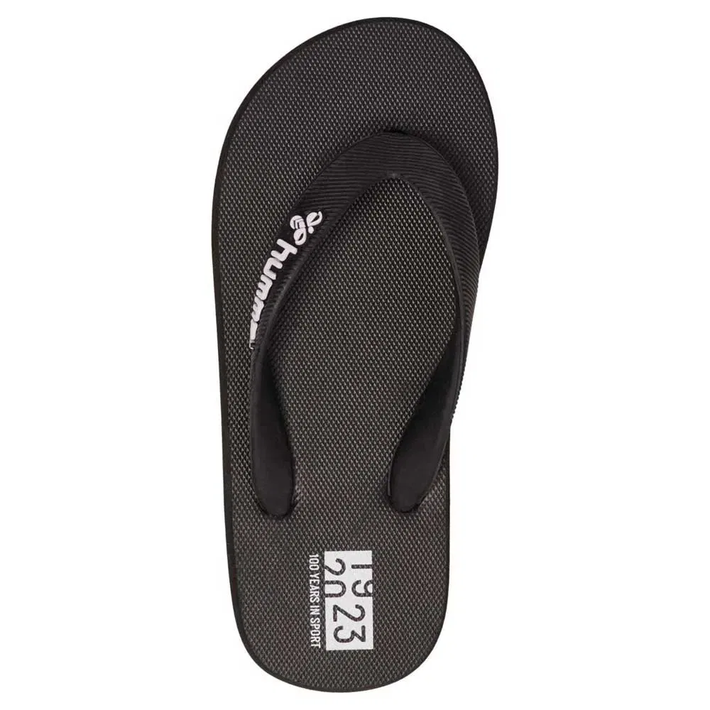 Детские шлепанцы с контрастным логотипом Hummel FLIP FLOP JR, Black — фото 4