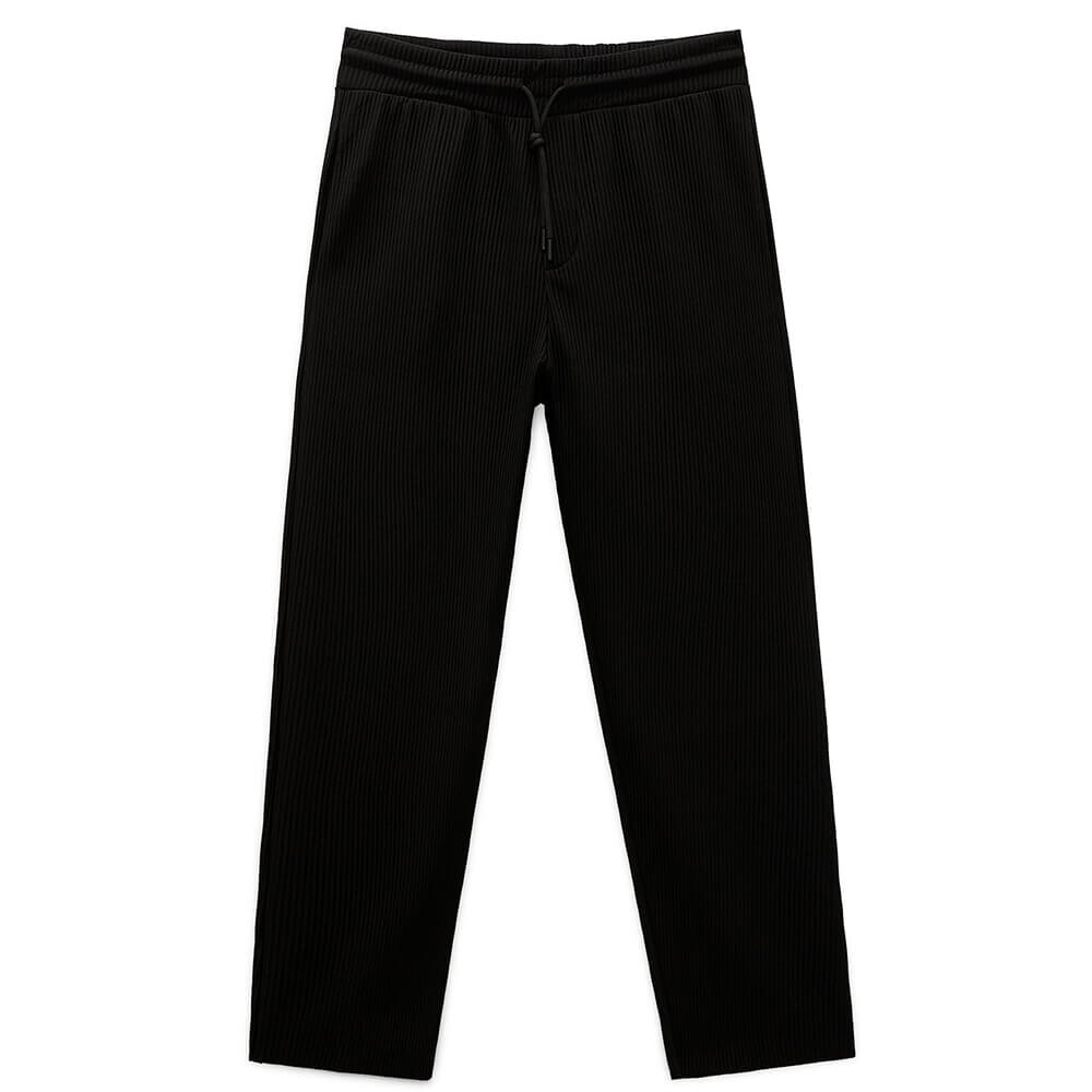 

Брюки свободного кроя со складками Zara, черный