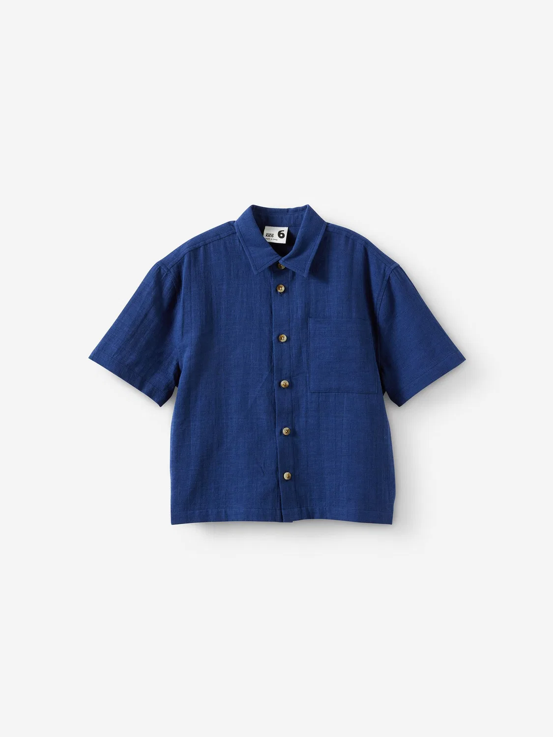 Рубашка с коротким рукавом, оверсайз, Ryder Skate Cotton On, синий