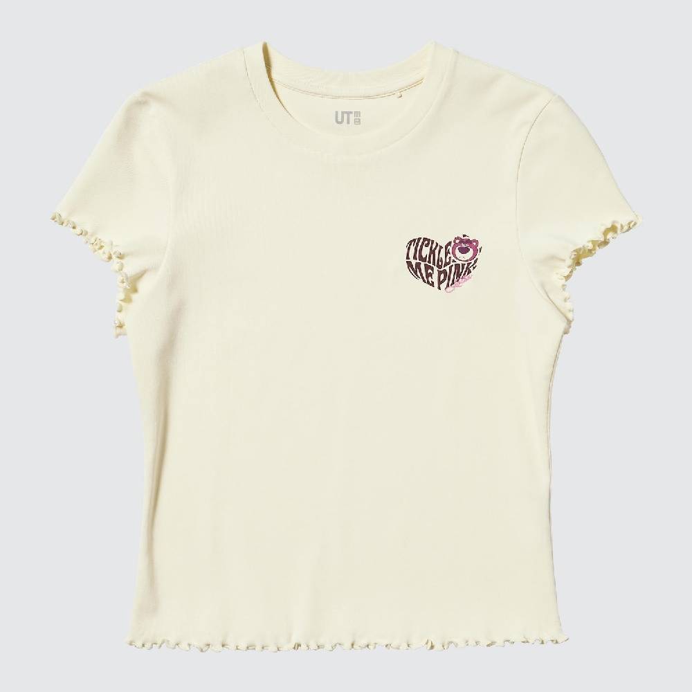 Мини-футболка Uniqlo Disney Pixar UT, 40 кремовый