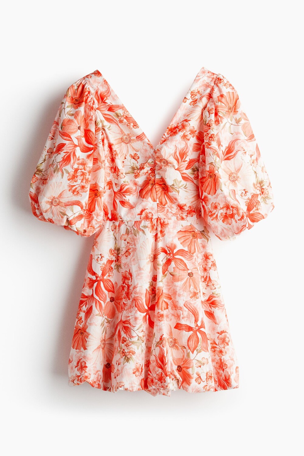 

Платье H&M Tie-back Puffy, коралловый