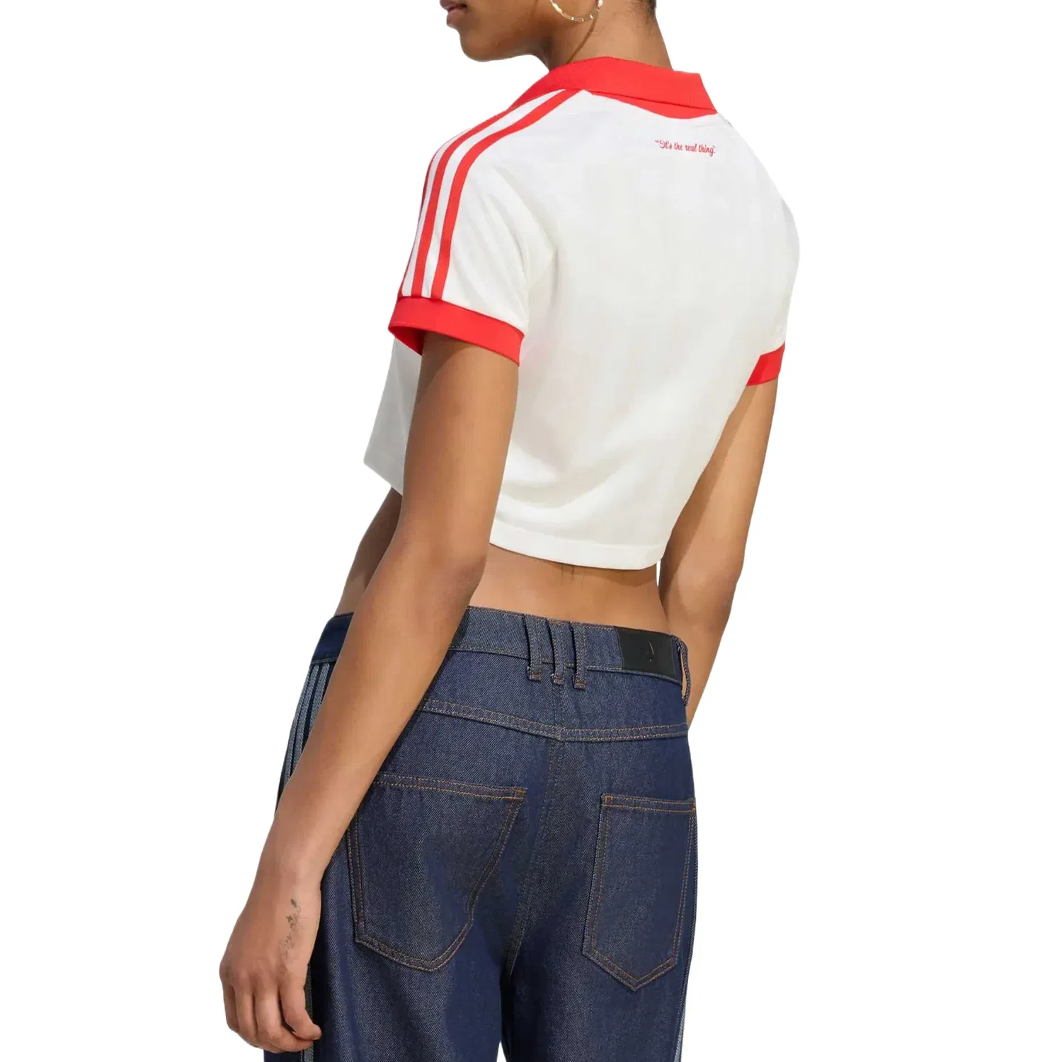 Женская футболка-джерси с принтом Adidas x Coca-Cola модель White, белый — фото 3