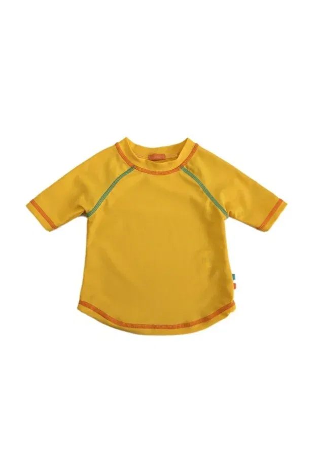 Детская футболка для девочек с принтом Uv Protection Karamela, Dark Yellow