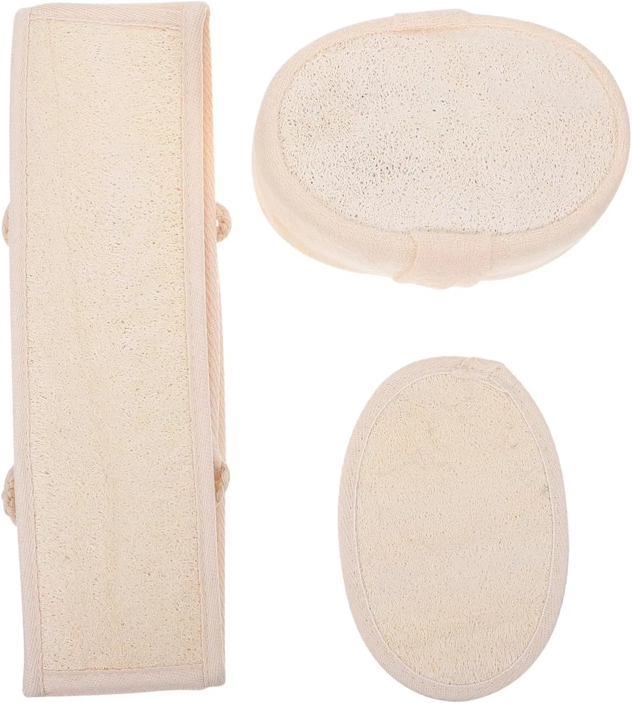 Мочалка для душа Housoutil, 9 шт, 70x8 см, Beige