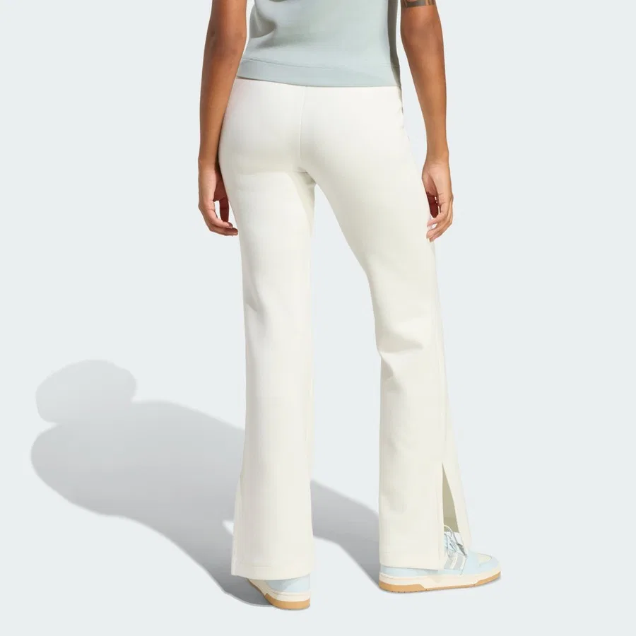 Брюки спортивные с расклешенными штанинами Soft Lux Flared Pants adidas, Белый — фото 2