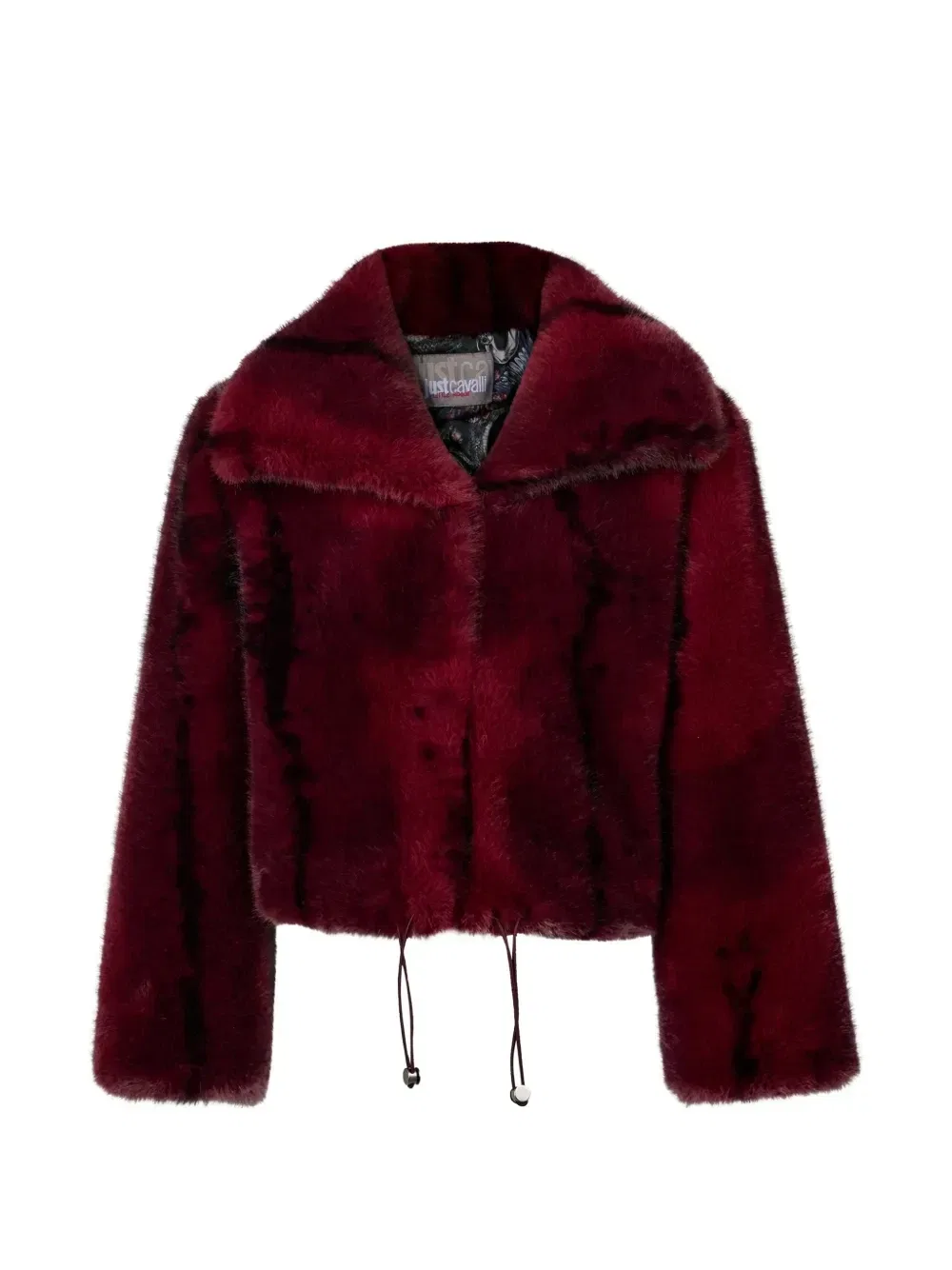 Куртка из искусственного меха с кулиской Just Cavalli Kids, красный
