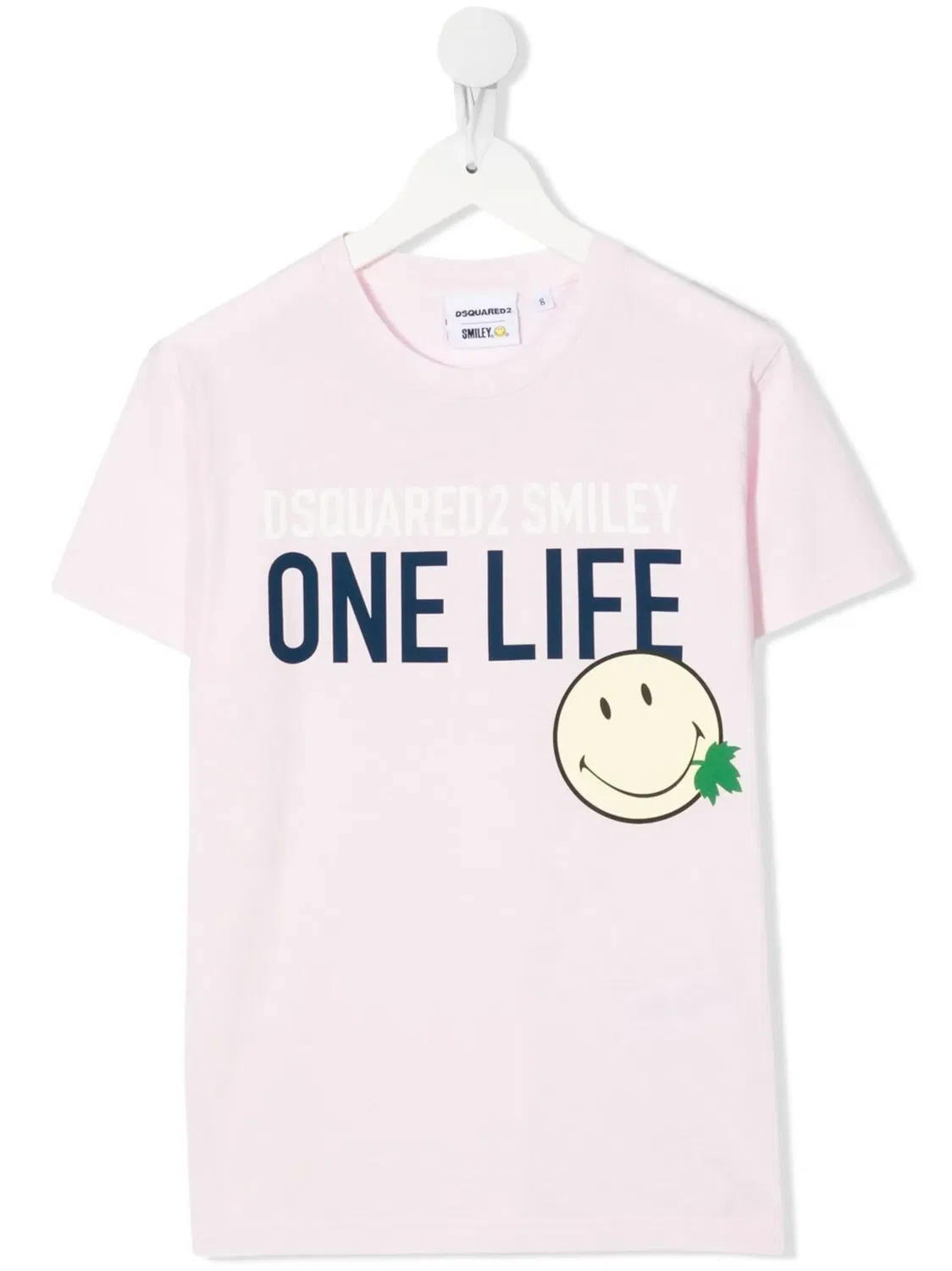 Футболка с принтом Smiley DSQUARED2, розовый