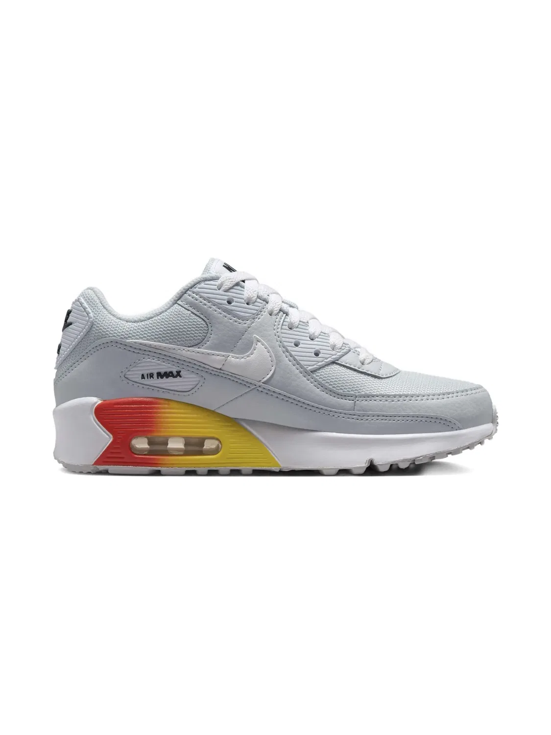 Кроссовки Air Max 90 Pure Platinum Cosmic Clay Lightning White Nike Kids, белый — фото 2