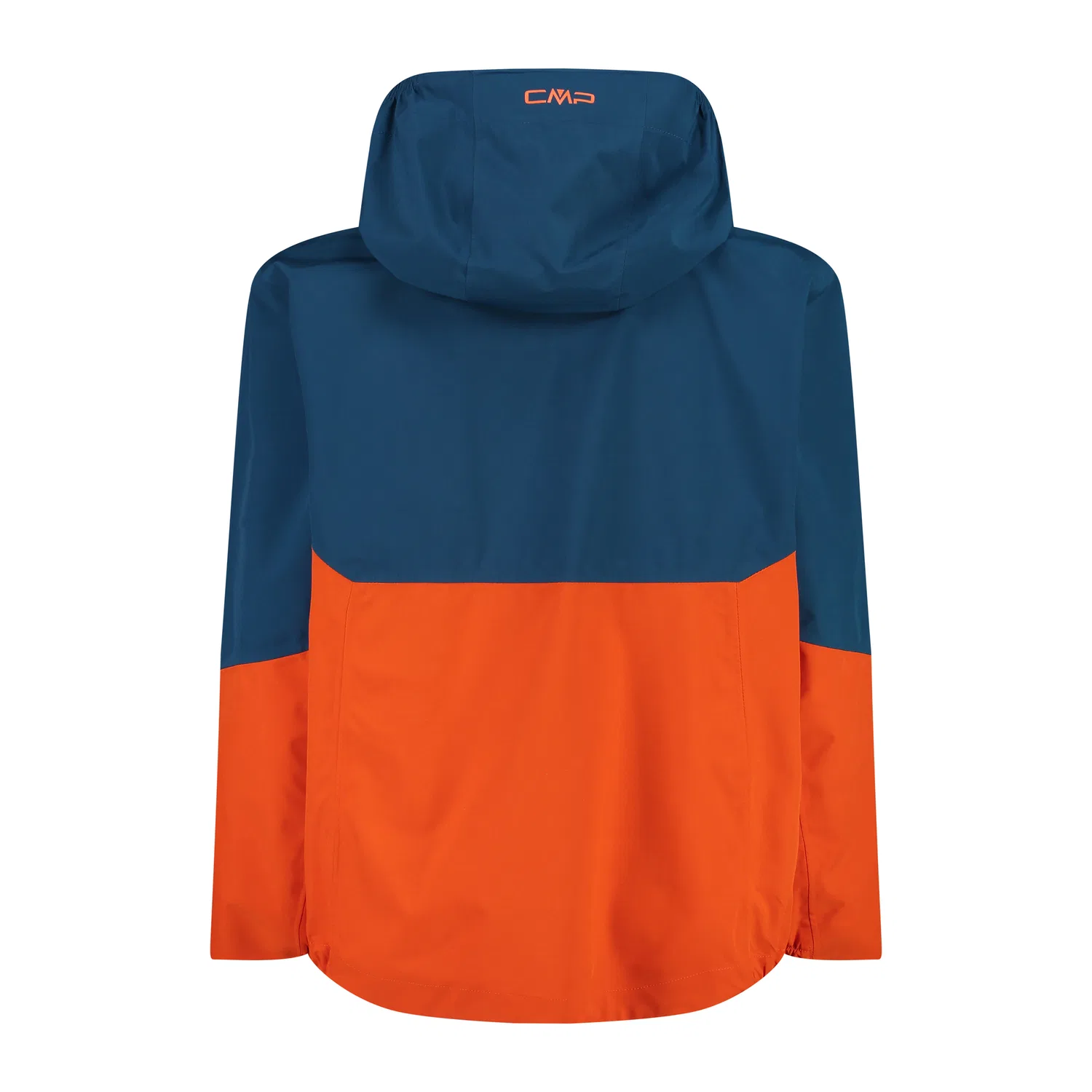Детская куртка для мальчиков с капюшоном Kid Jacket Fix Hood Cmp, Orange / Dunkelblau / Mediterranes Blau — фото 4