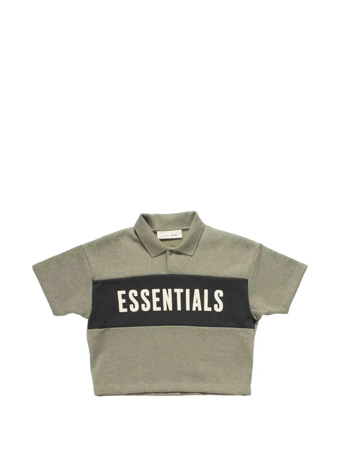 Укороченная рубашка поло Essential Fear Of God Essentials Kids, серый