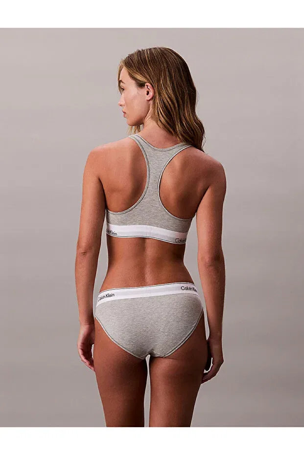 Женский бюстгальтер без подкладки с бретельками-спагетти Calvin Klein, Gray — фото 4