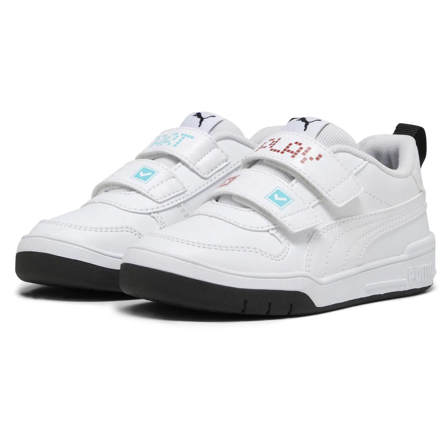Детские кроссовки с кожаным верхом Puma Multiflex SL Play V Ps, Weiß — фото 4