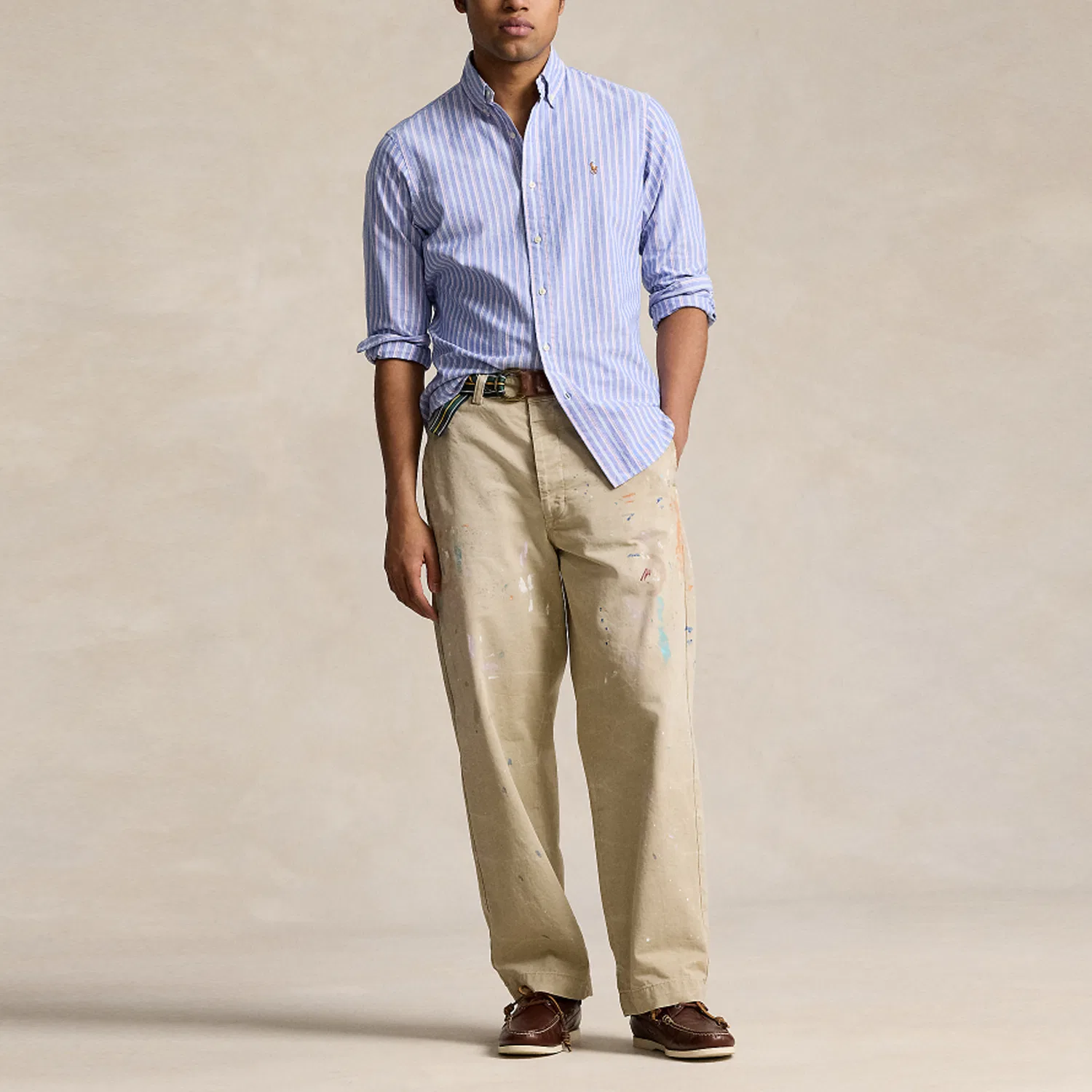 Мужская рубашка с длинным рукавом SS24 Polo Ralph Lauren, Multicolor — фото 3