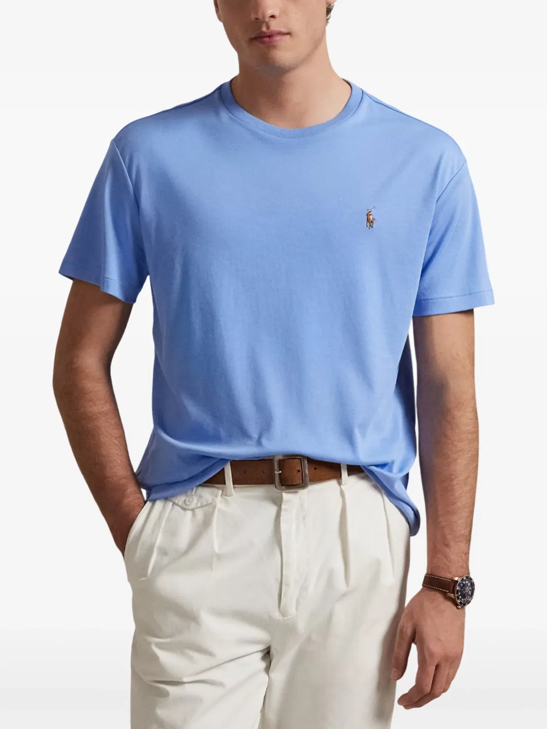 Polo Ralph Lauren Футболка Pony синяя — фото 3