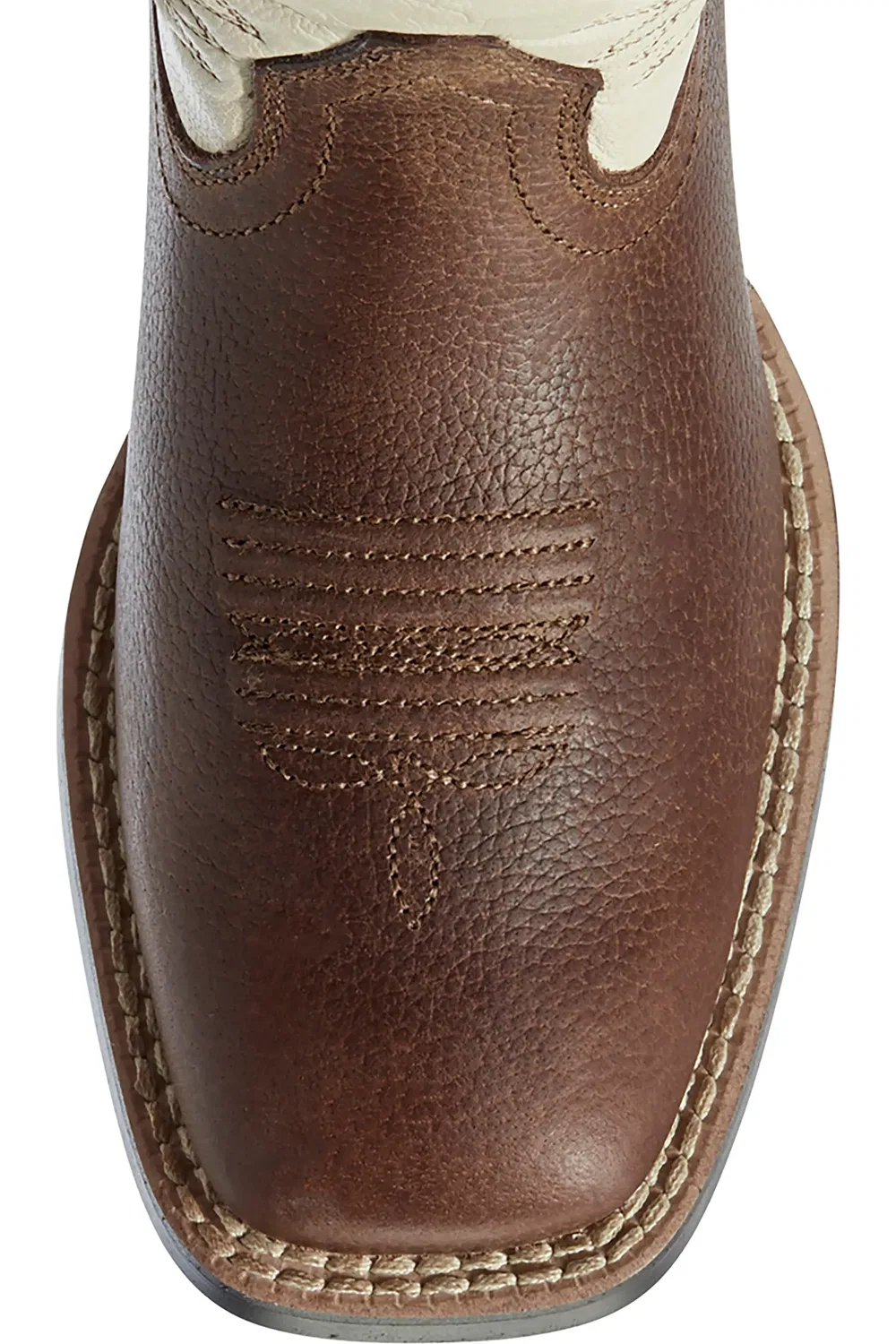 Детские ботинки вестерн с вентиляцией Hybrid VentTEK Ariat, Cognac Candy/Cantle Cream — фото 3