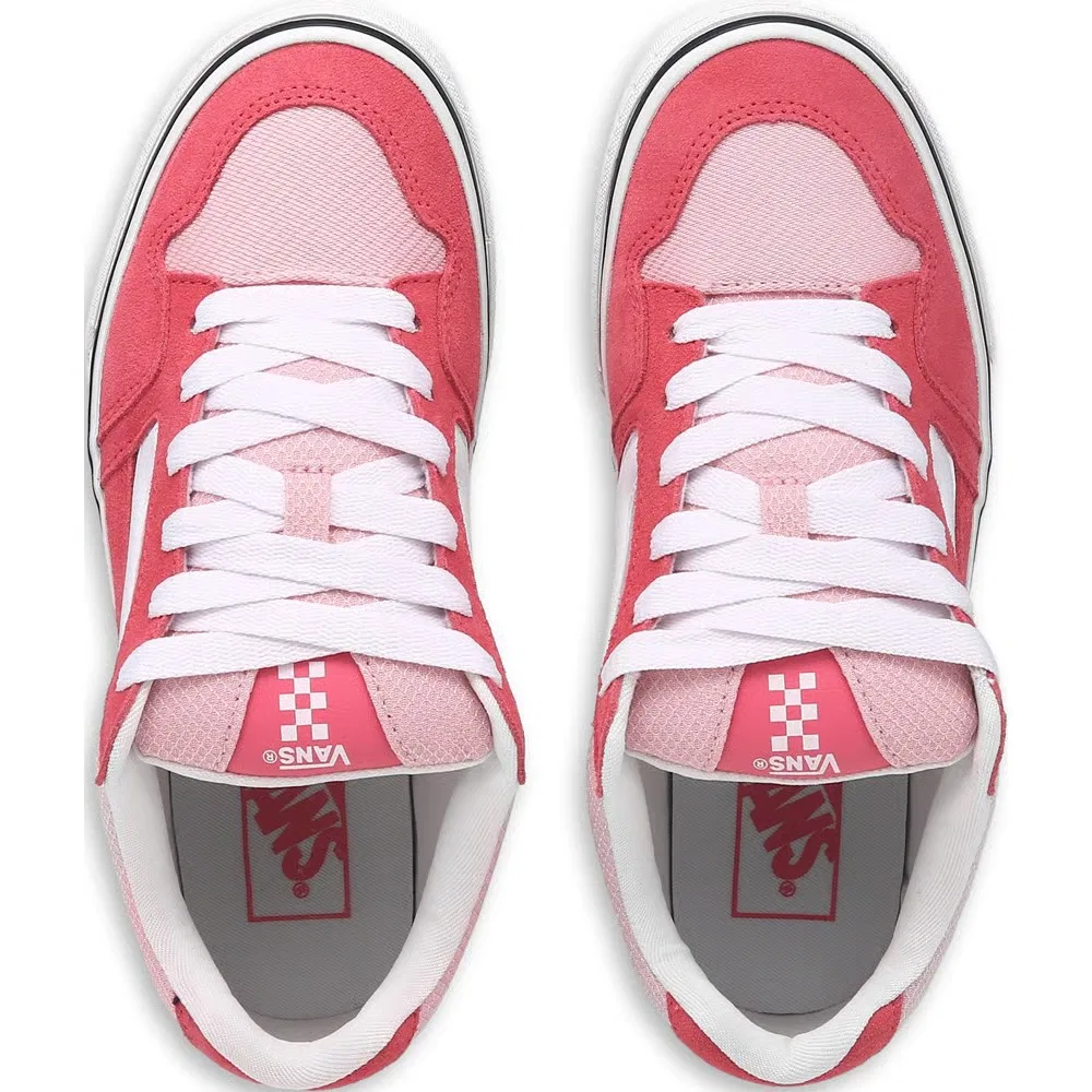 Детские скейтбордистские кроссовки Caldrone Vans, Pink/White — фото 4