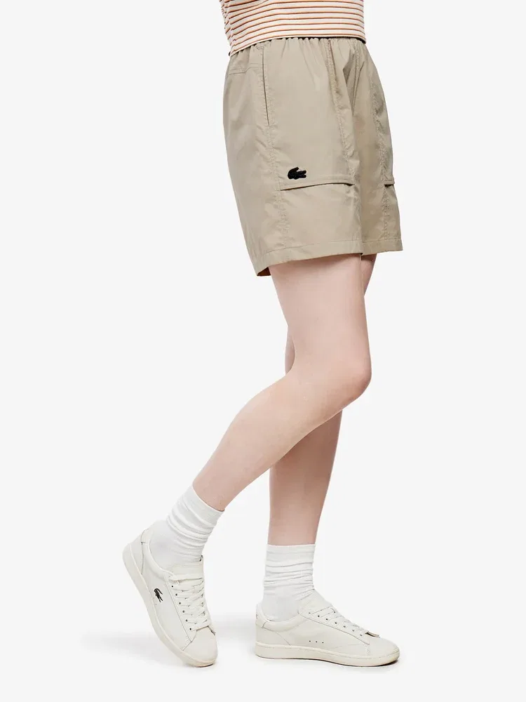 Шорты LACOSTE Premium Training Set, бежевые — фото 2