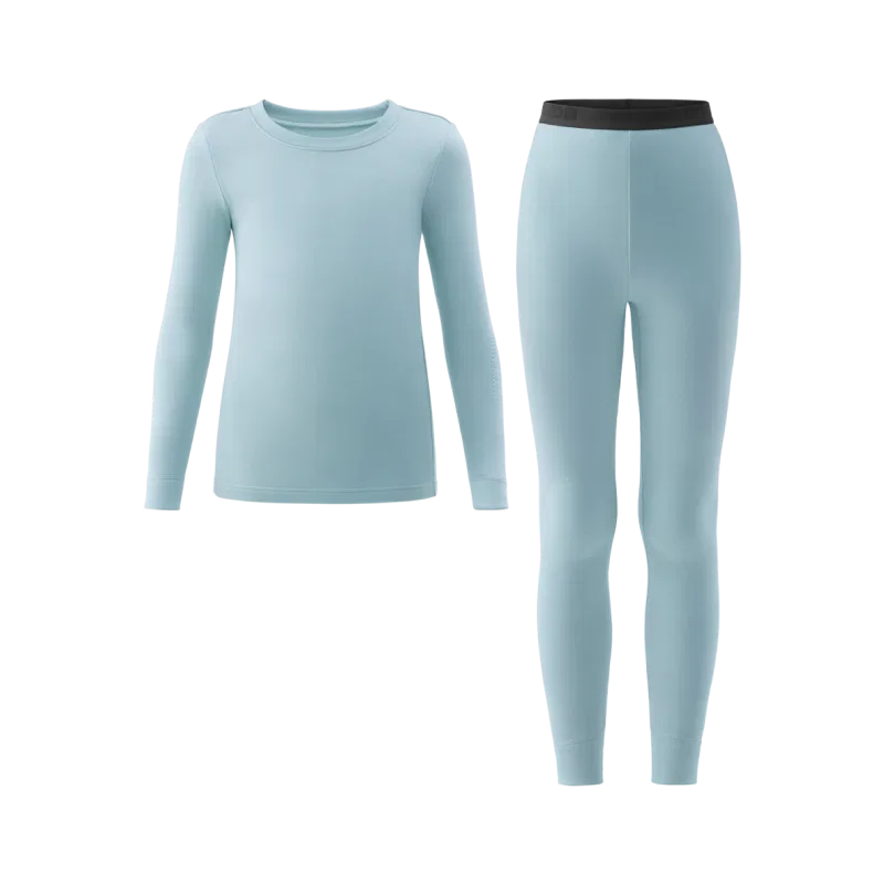 Детский комплект нижнего белья с круглым вырезом BANANA IN, Medium Warm Style Mo Blue