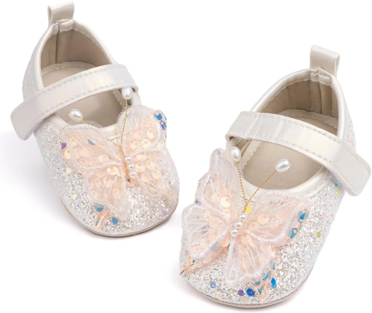 Детские туфли Мэри Джейн для девочек с бантом HsdsBebe, White