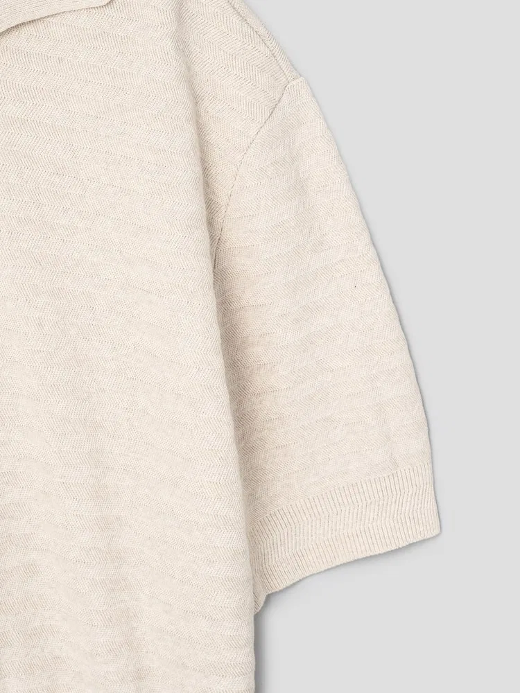 Свитер поло JACQUEMUS, Beige — фото 4