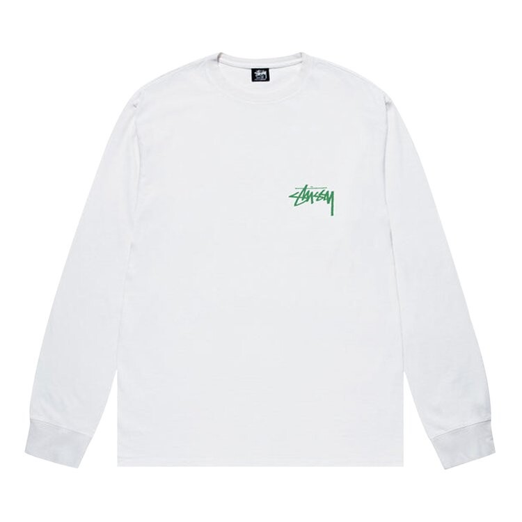 

Лонгслив Stussy Landin Long-Sleeve Tee 'White', белый